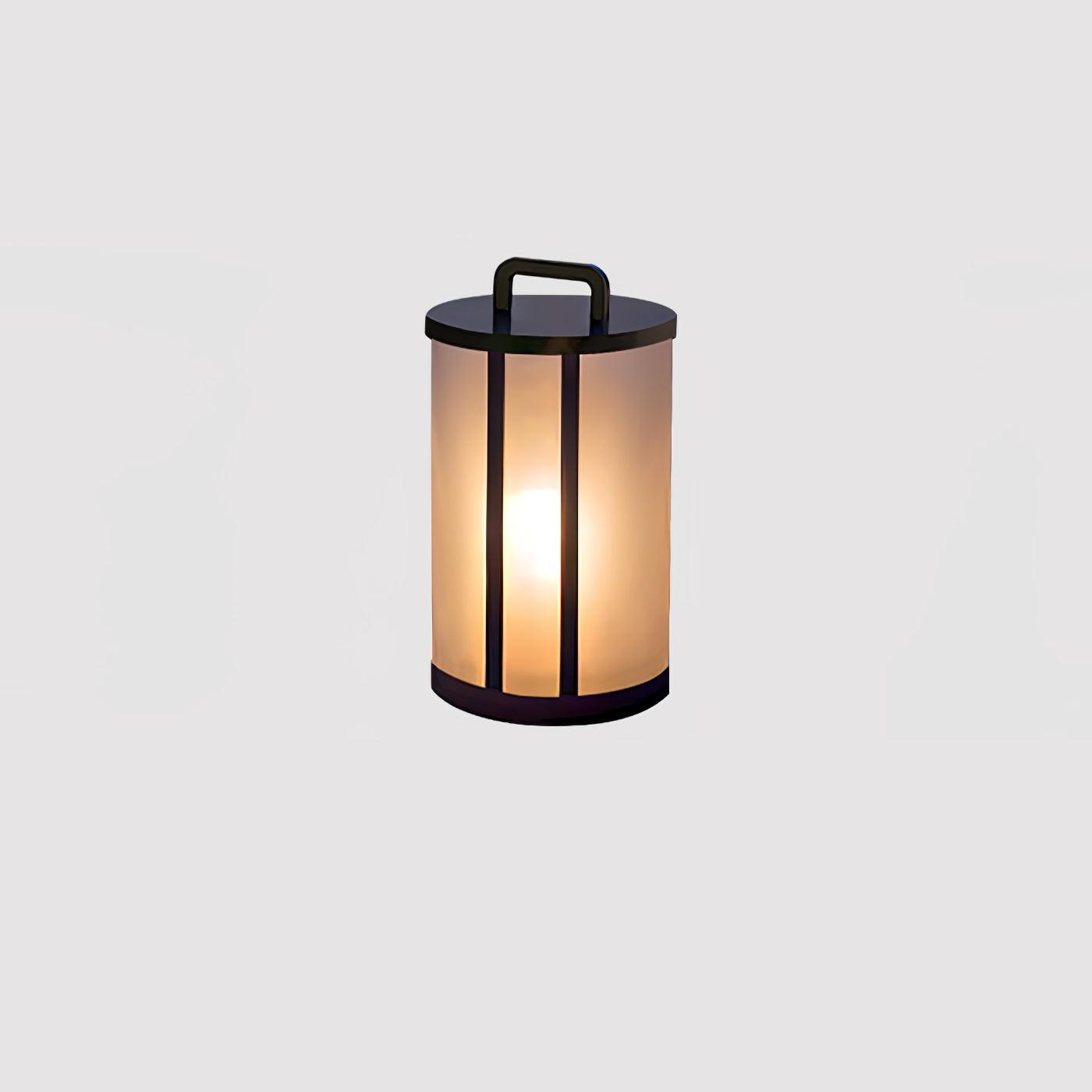Round Pillar Acrylic Lantern Floodlight Outdoor Lamp