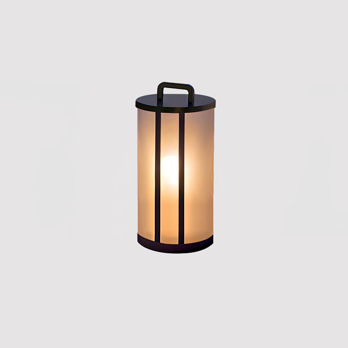 Round Pillar Acrylic Lantern Floodlight Outdoor Lamp
