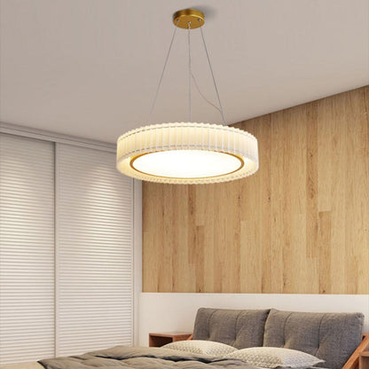 Round Pleated Houselight Pendant Lamp