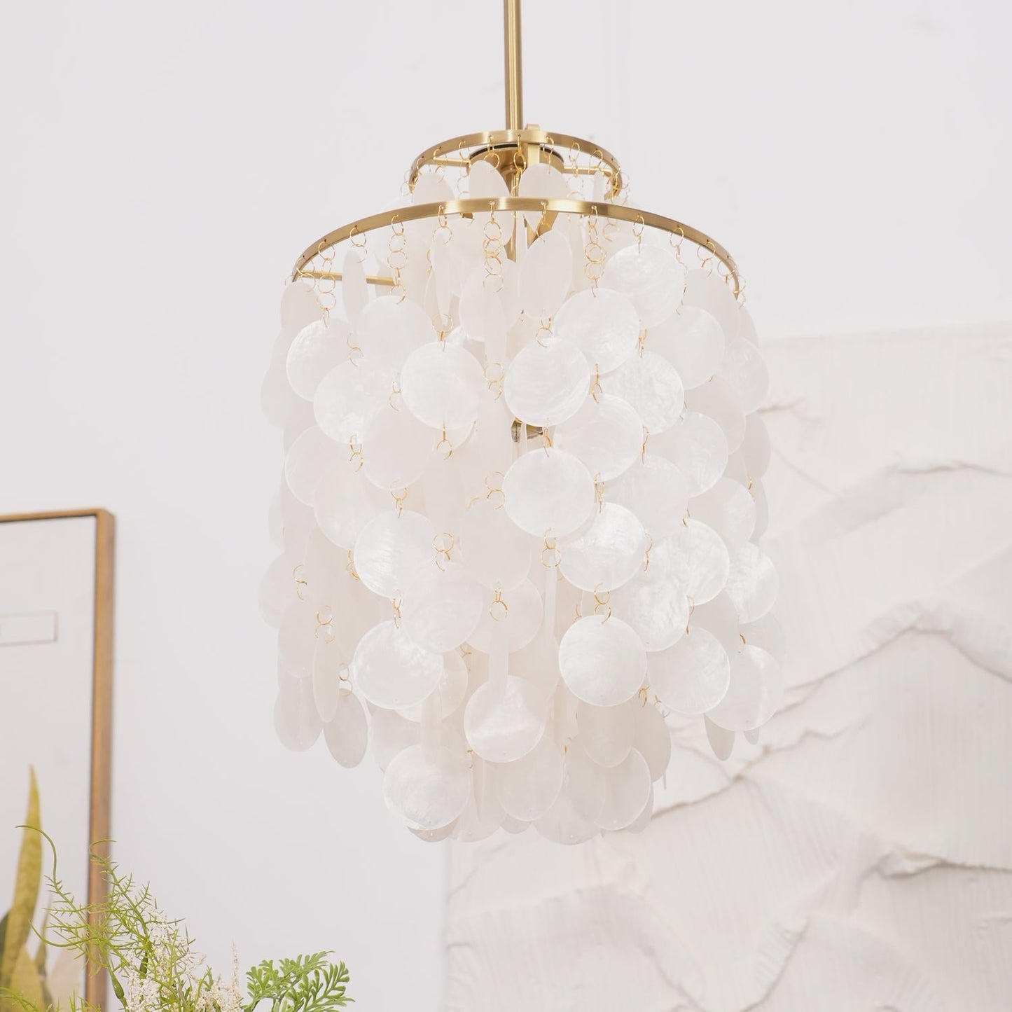 Round Shell Pendant light Chandelier