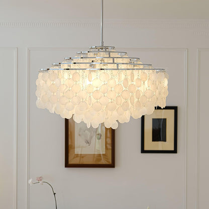 Round Shell Crown Chandelier B