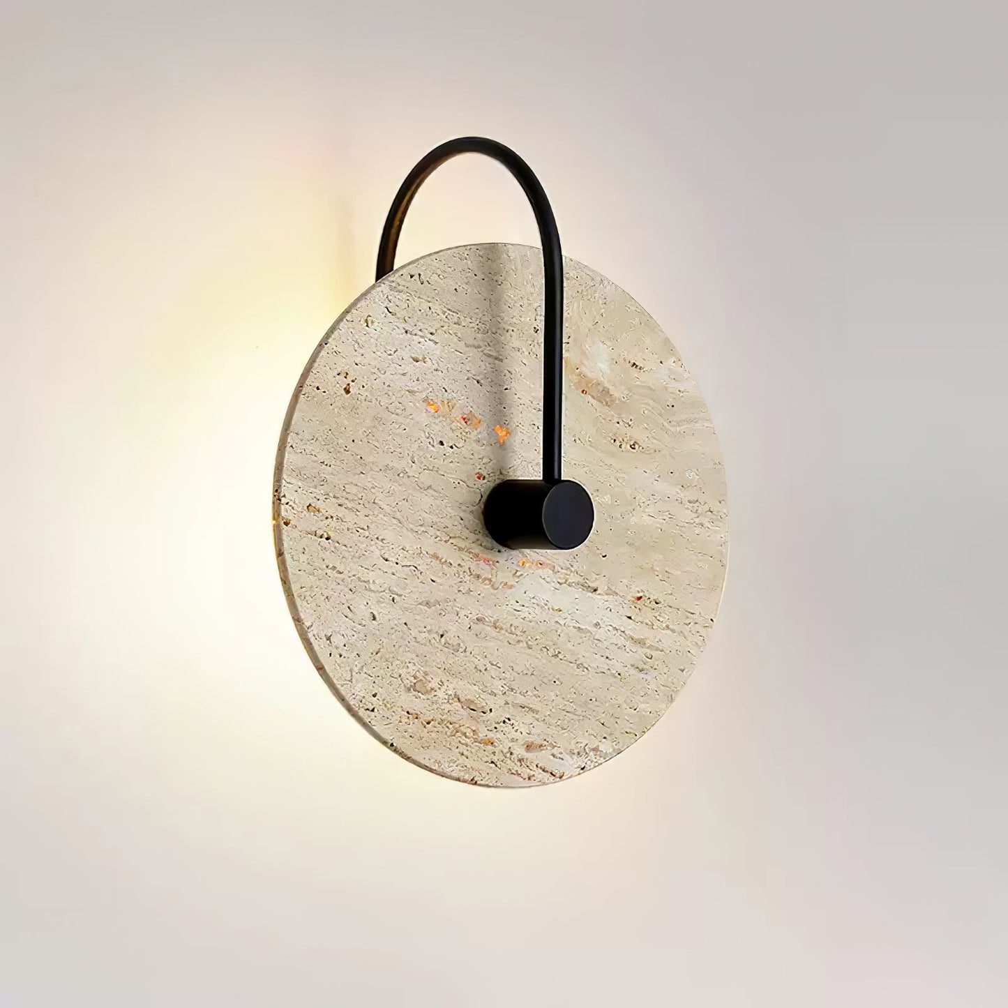 Round Travertine Wall-mounted light Wall Lamp