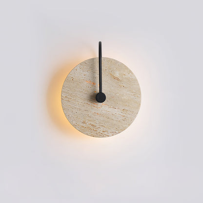 Round Travertine Wall-mounted light Wall Lamp