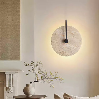 Round Travertine Wall-mounted light Wall Lamp