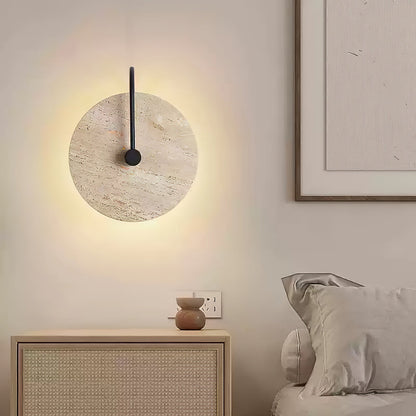 Round Travertine Wall-mounted light Wall Lamp