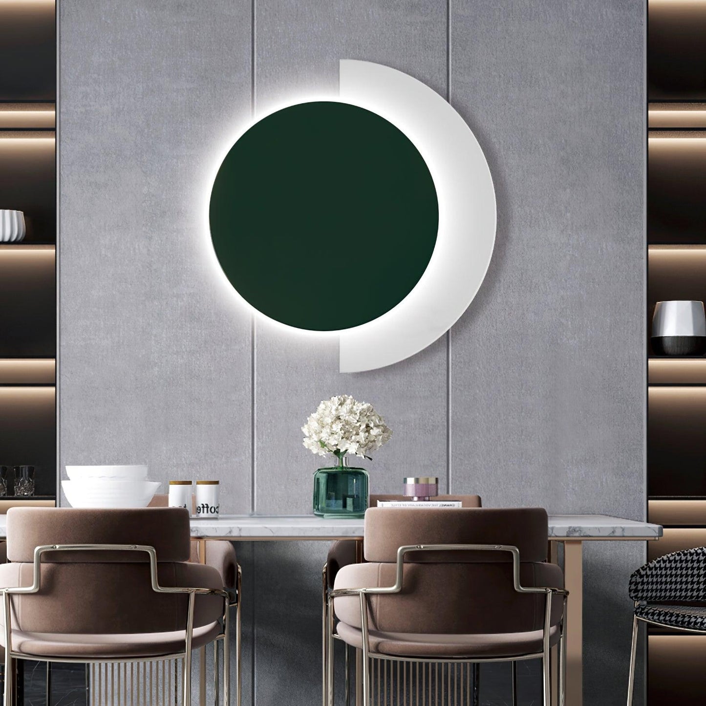 Rounded Abstract Art Wall light Sconce