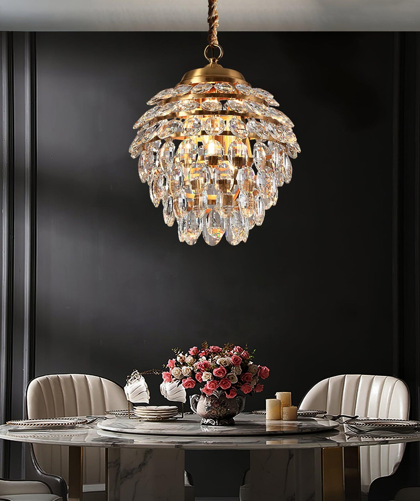 Roxanne Crystal Ceiling light fitting Pendant Light