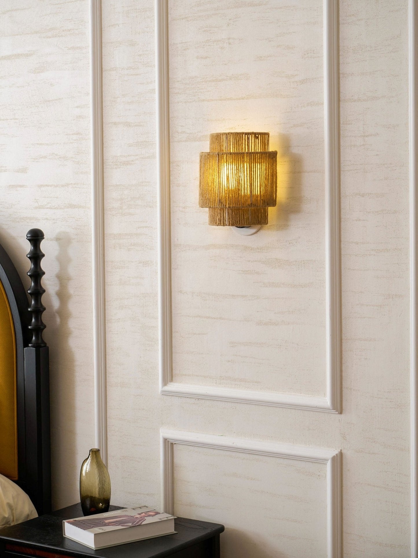 Rustic Weave Wall Lamp