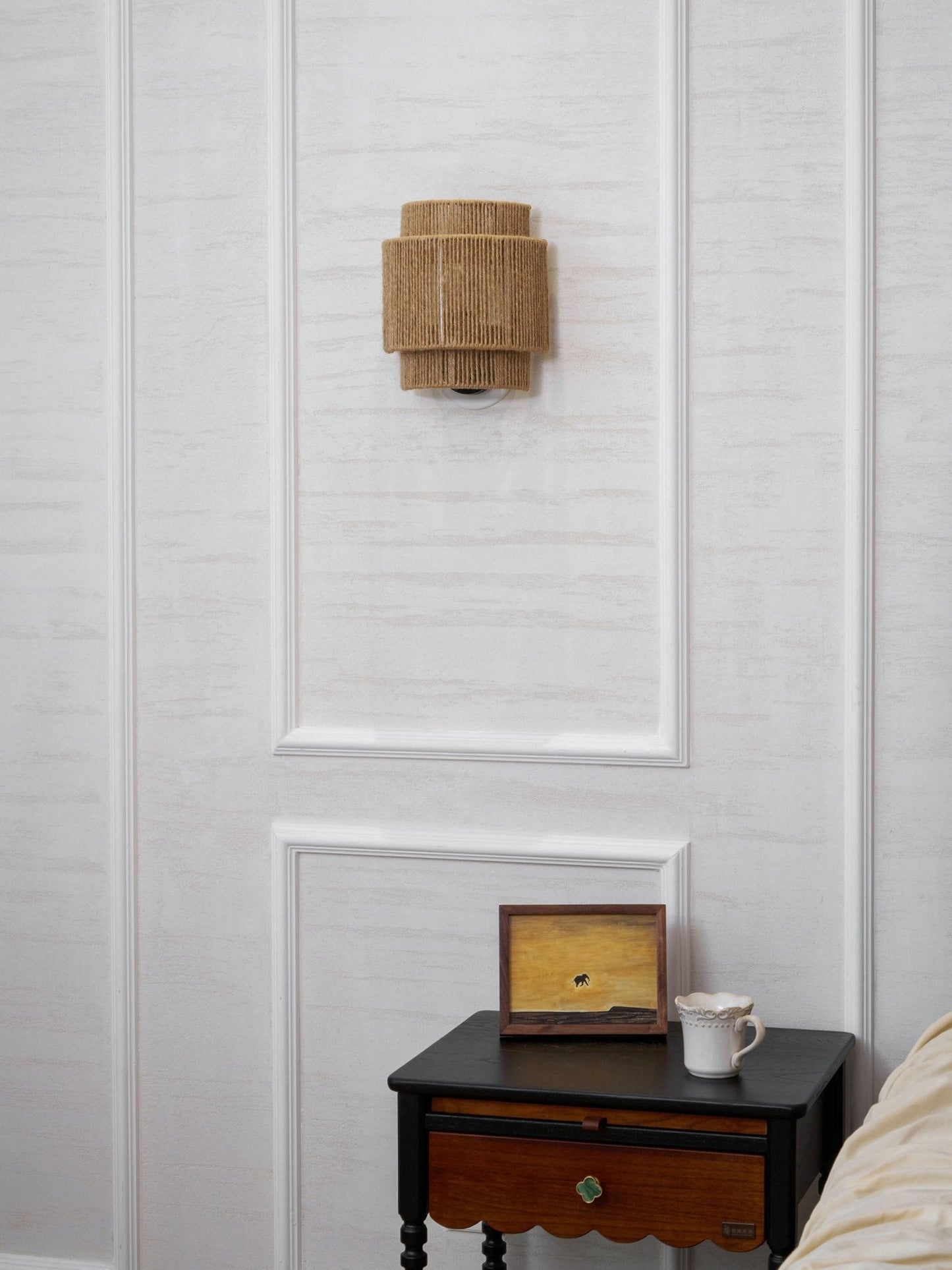 Rustic Weave Wall Lamp