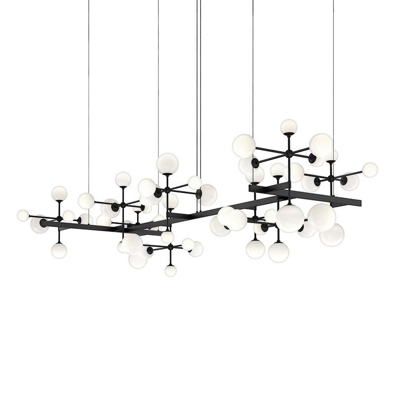 Sonneman Sonneman Nebula 95 Inch 19 Light Led Linear Suspension Light Cp516227