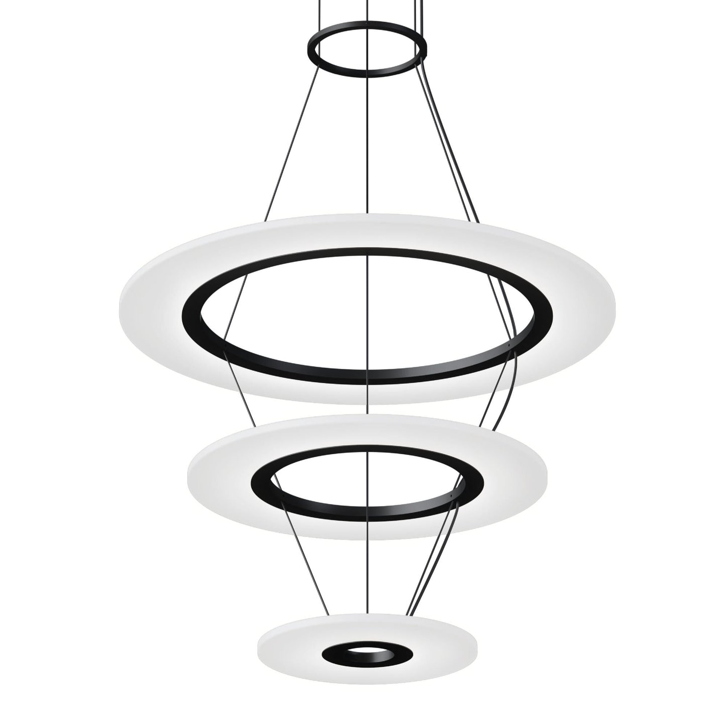 Sonneman Arctic Rings 30 Inch Led Chandelier Cp756029