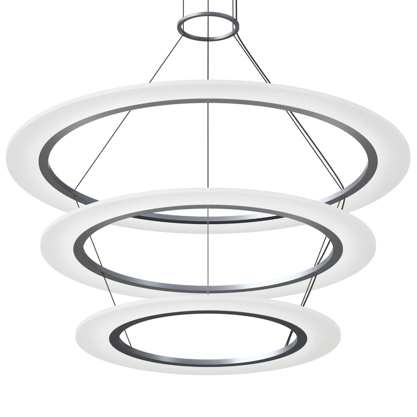 Sonneman Arctic Rings 37 Inch Led Chandelier Cp756030