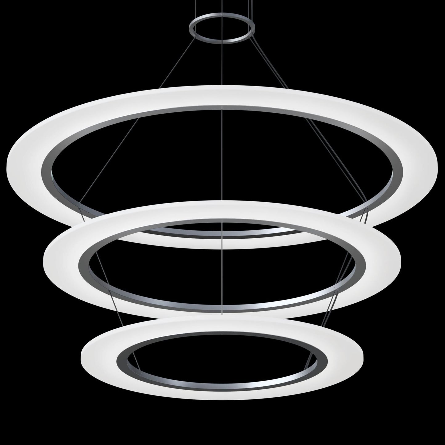 Sonneman Arctic Rings 37 Inch Led Chandelier Cp756030