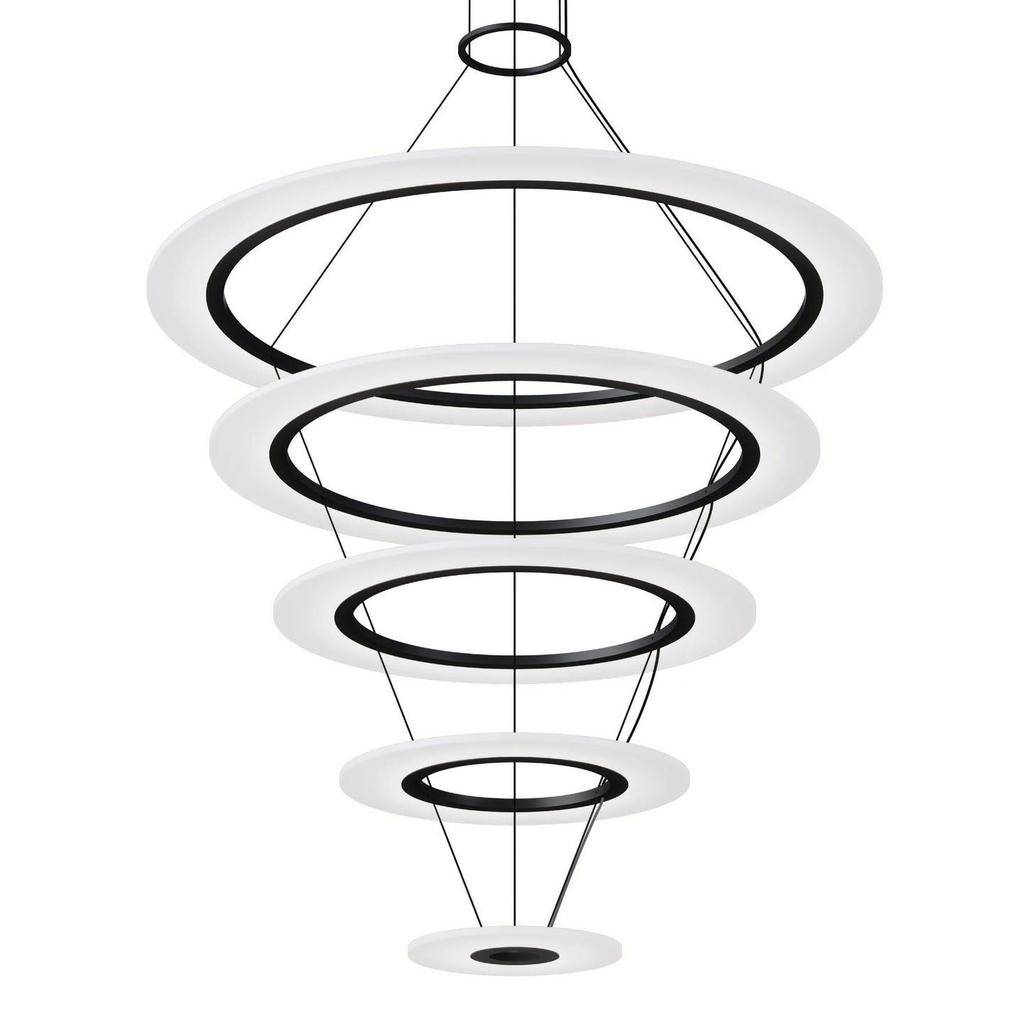 Sonneman Arctic Rings 37 Inch Led Chandelier Cp756032