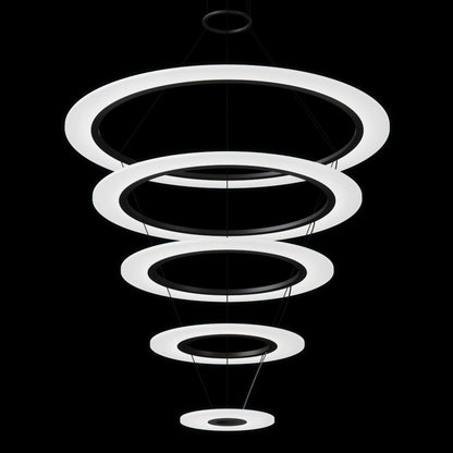 Sonneman Arctic Rings 37 Inch Led Chandelier Cp756032