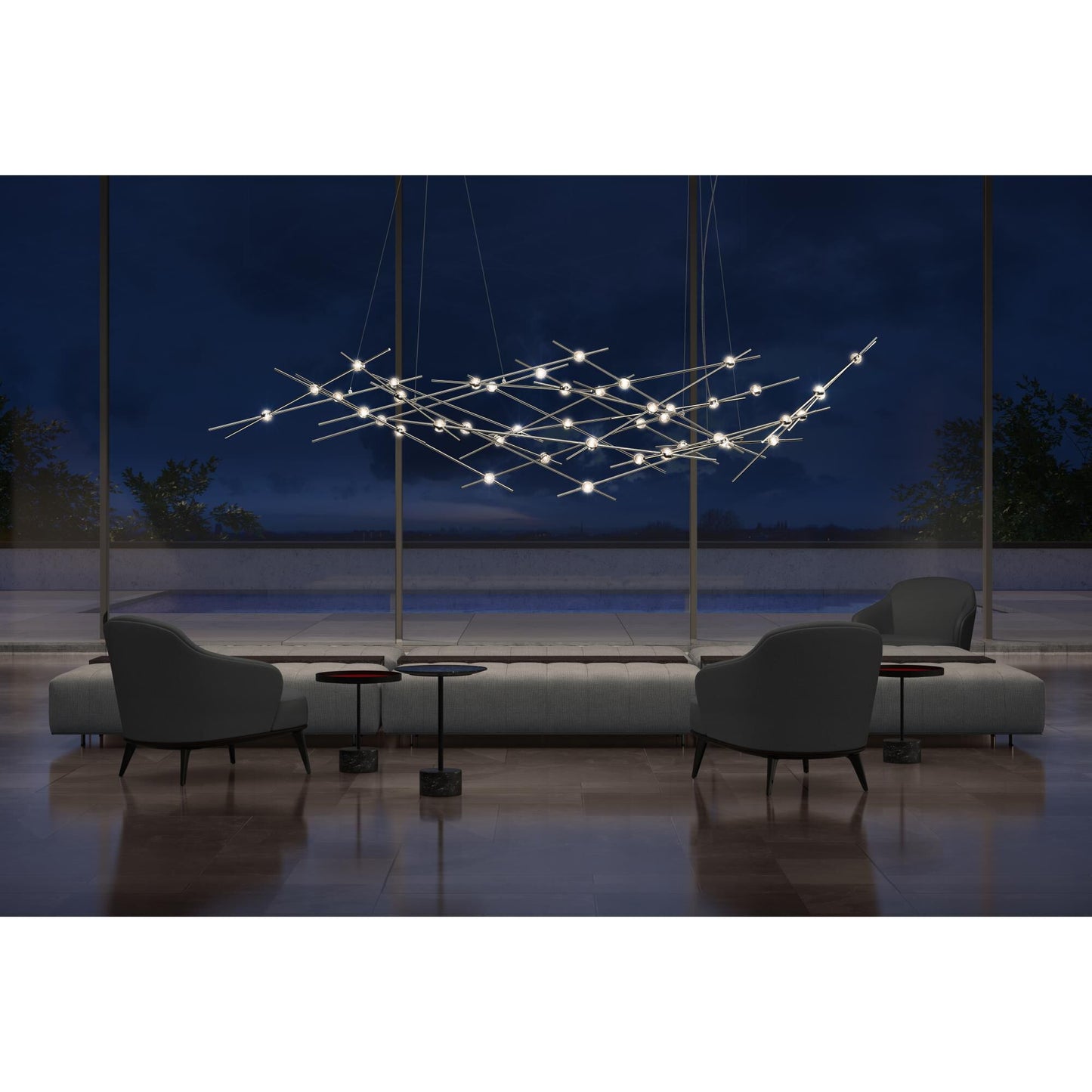 Sonneman Robert Sonneman Constellation Ursa Major 92 Inch Led Large Pendant Cp33856