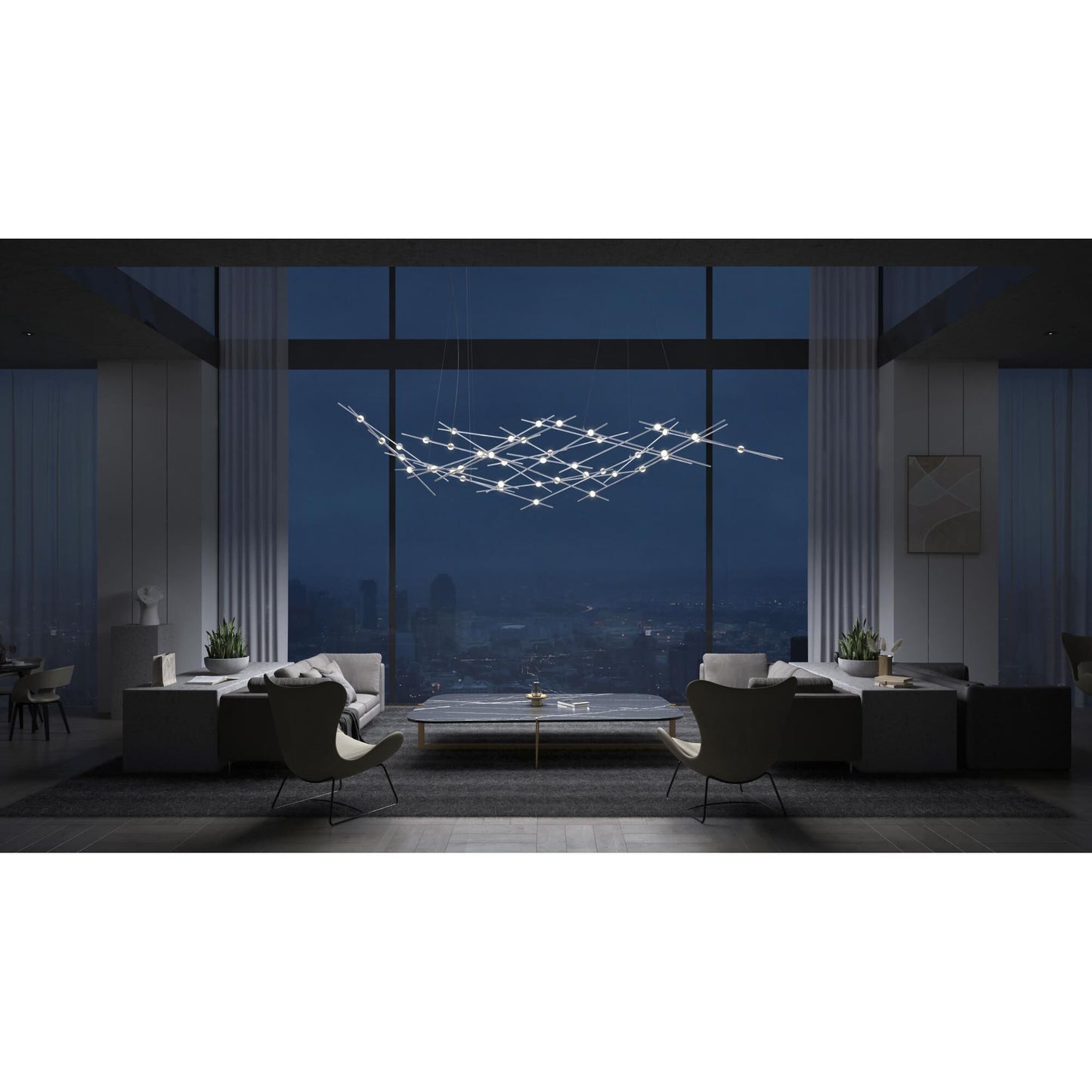 Sonneman Robert Sonneman Constellation Ursa Major 92 Inch Led Large Pendant Cp33856