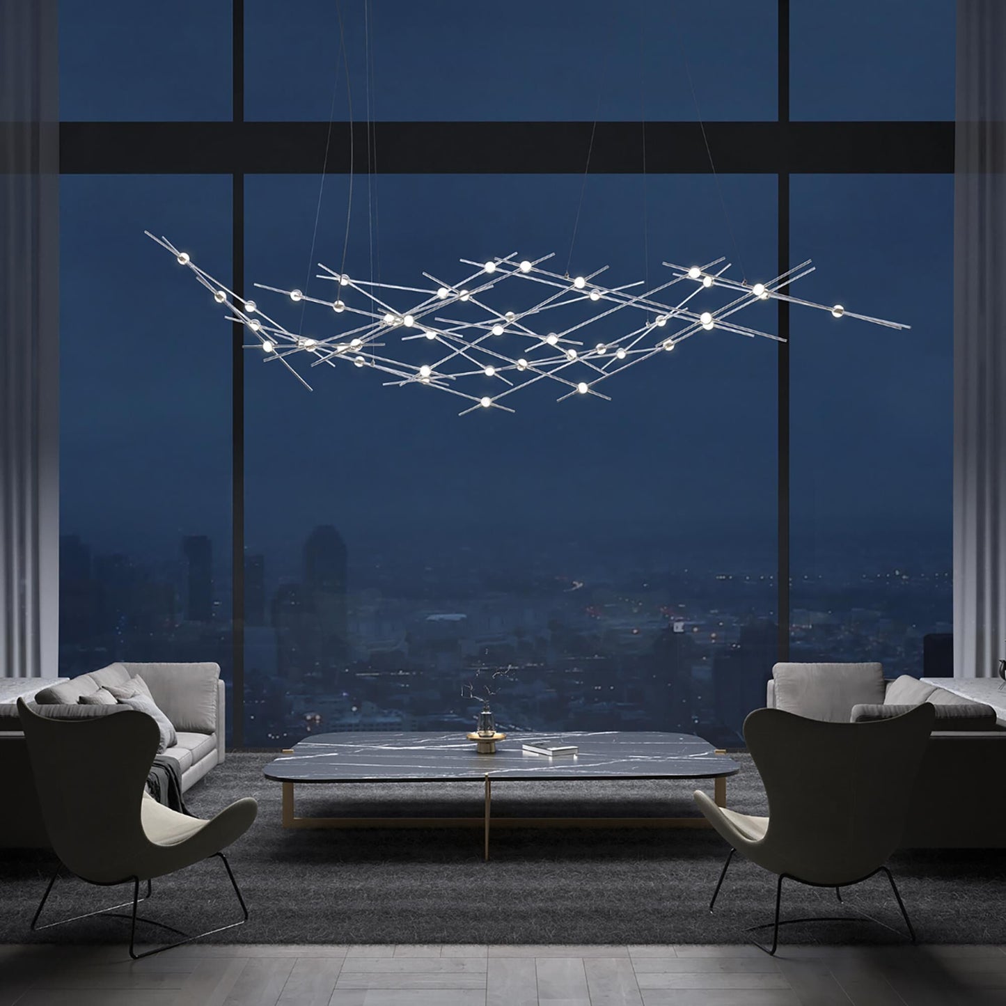 Sonneman Robert Sonneman Constellation Ursa Major 92 Inch Led Large Pendant Cp33856