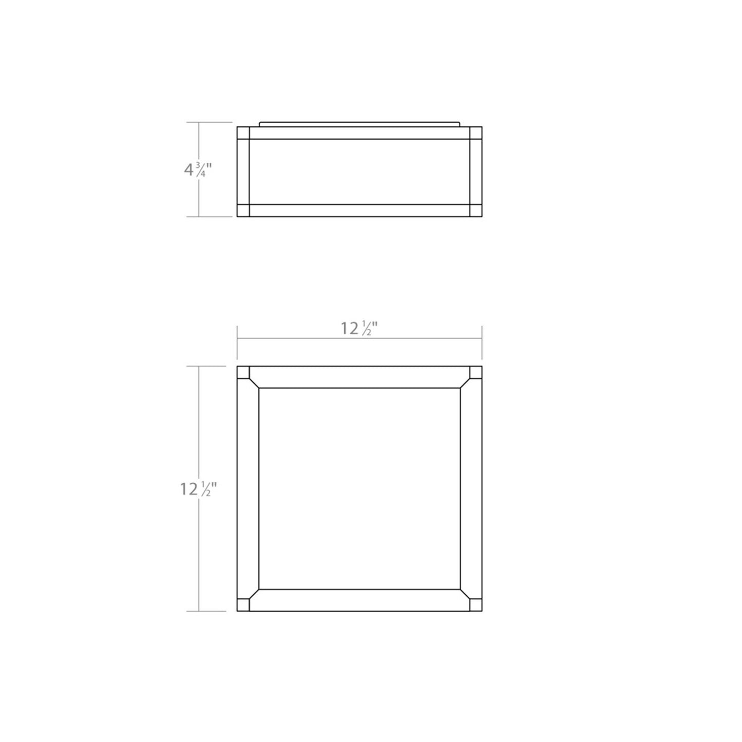 Sonneman Sonneman Cubix 12 Inch 1 Light Led Flush Mount Cp516201