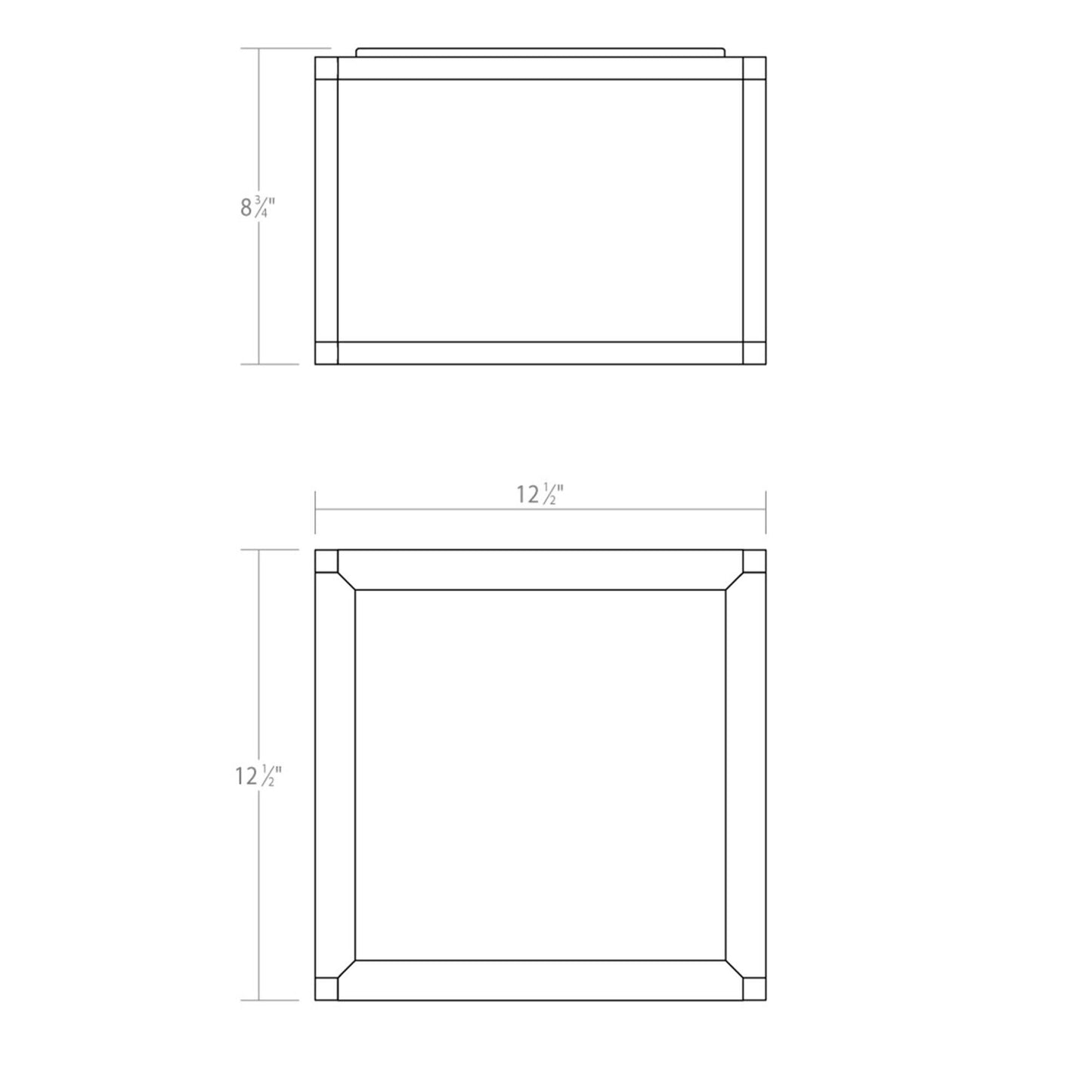 Sonneman Sonneman Cubix 12 Inch 1 Light Led Flush Mount Cp516203