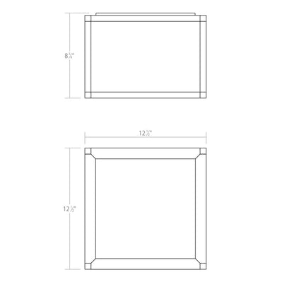 Sonneman Sonneman Cubix 12 Inch 1 Light Led Flush Mount Cp516203