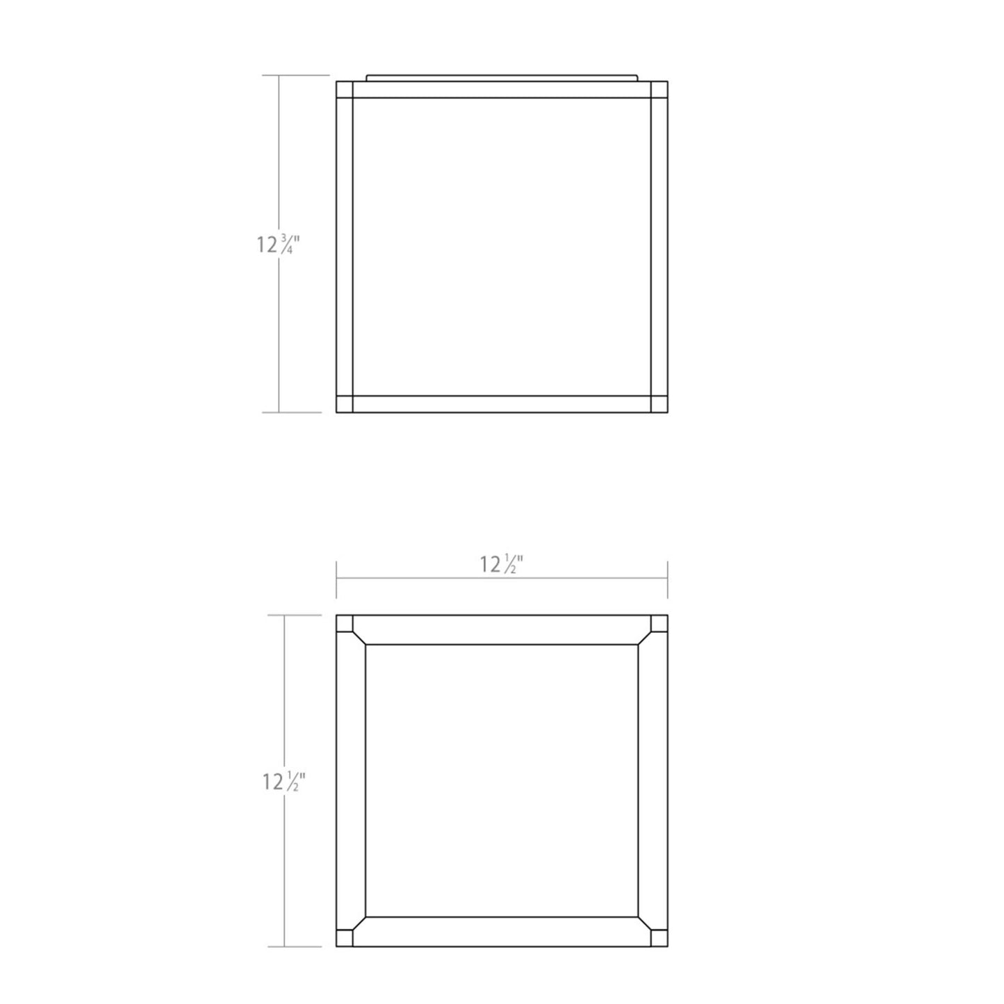 Sonneman Sonneman Cubix 12 Inch 1 Light Led Flush Mount Cp516205