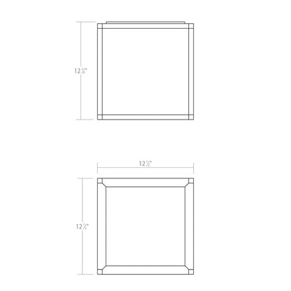 Sonneman Sonneman Cubix 12 Inch 1 Light Led Flush Mount Cp516205