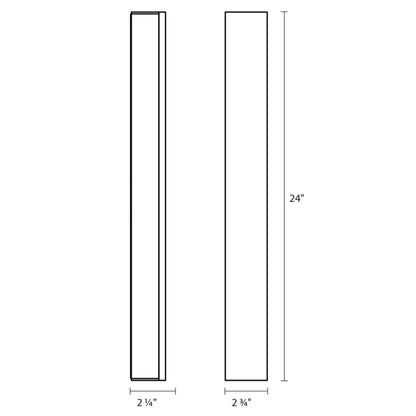 Sonneman Robert Sonneman Solid Glass Bar 24 Inch Led Bath Vanity Light Cp40572