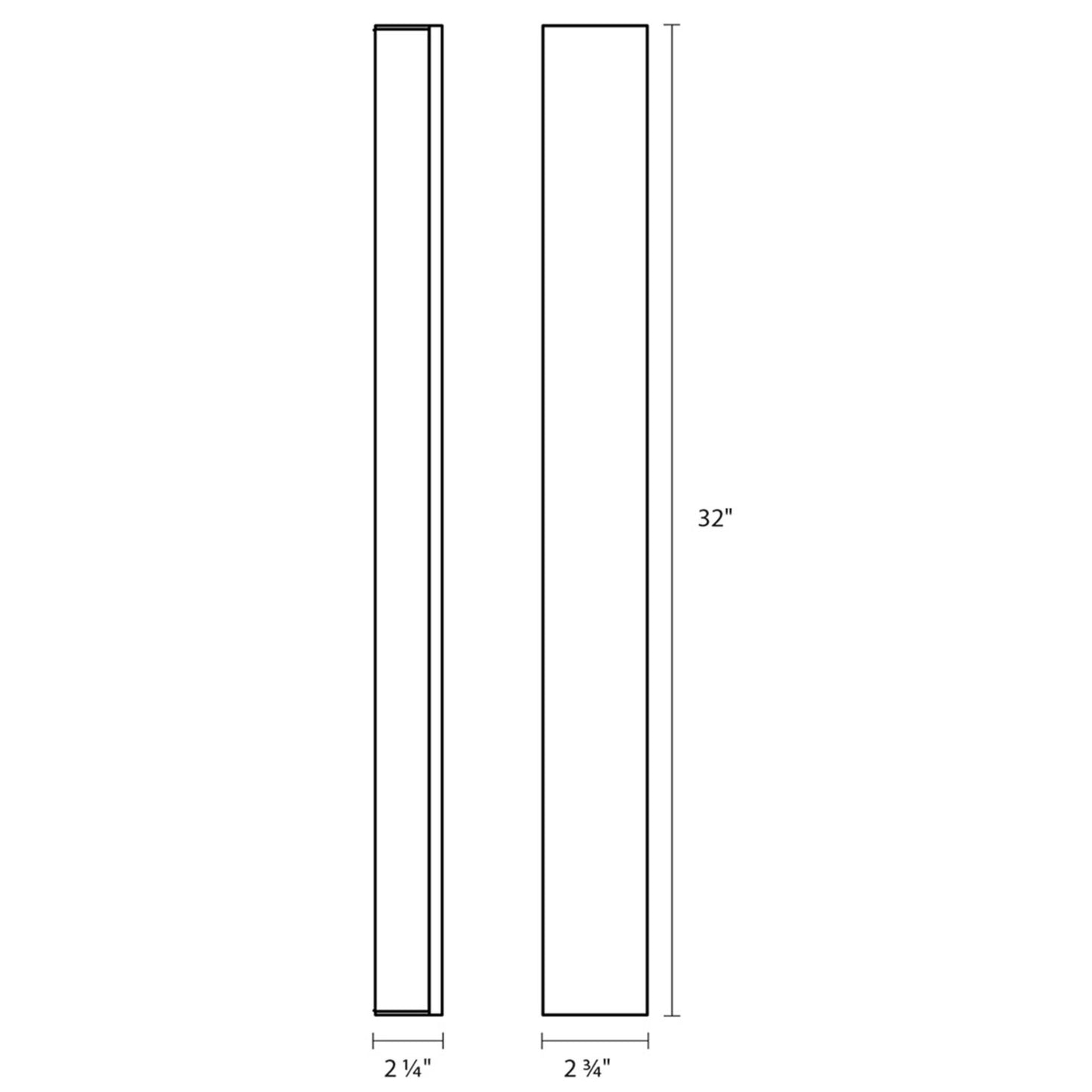 Sonneman Robert Sonneman Solid Glass Bar 32 Inch Led Bath Vanity Light Cp40599