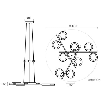 Sonneman Robert Sonneman Light Guide Ring 48 Inch Led Large Pendant Cp41448