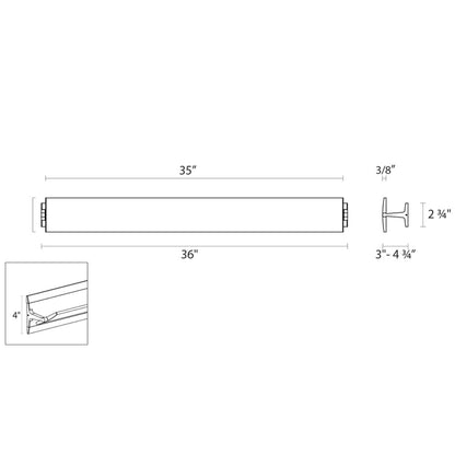 Sonneman Robert Sonneman Aileron 36 Inch Led Wall Sconce Cp41856