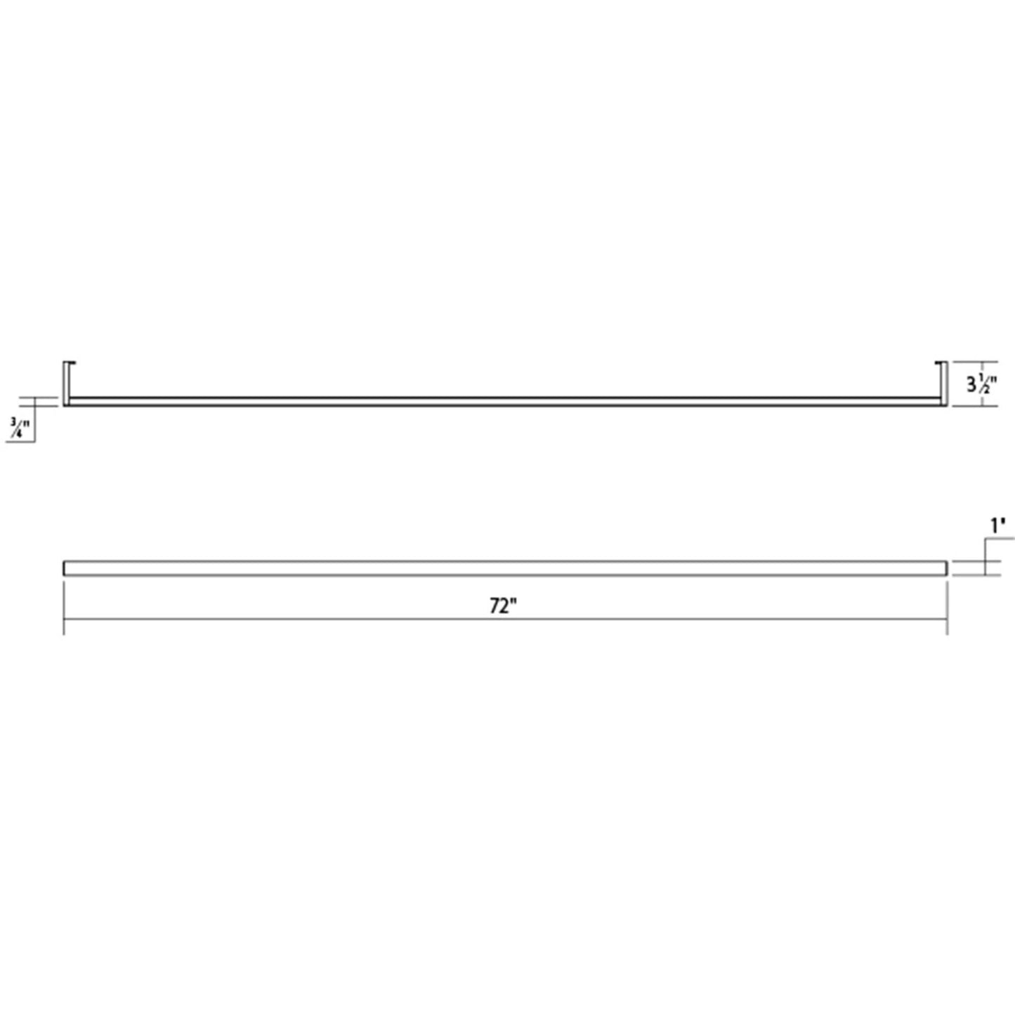 Sonneman Robert Sonneman Thin Line 72 Inch Led Wall Sconce Cp43051