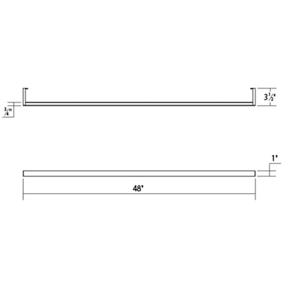 Sonneman Robert Sonneman Thin Line 48 Inch Led Wall Sconce Cp368010