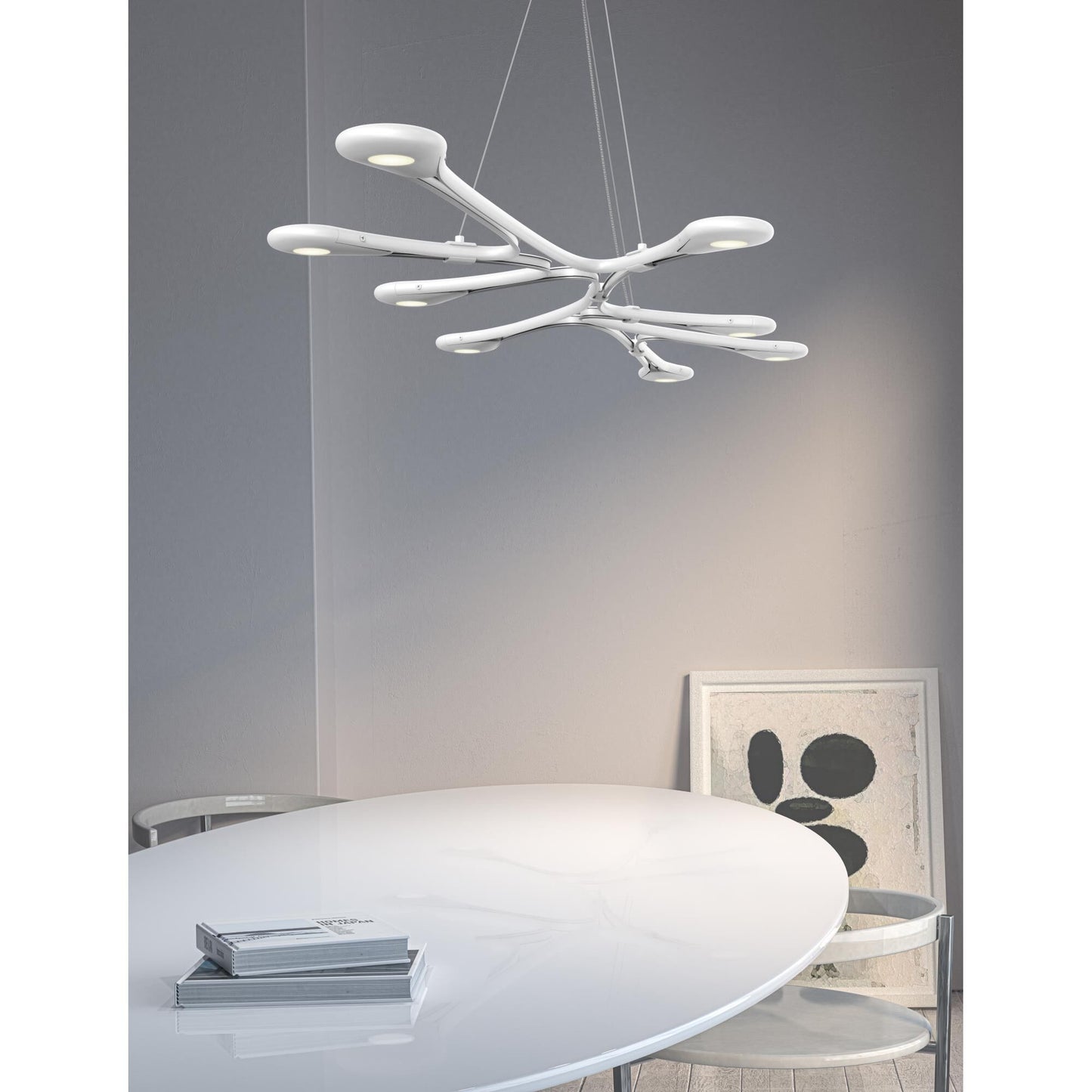 Sonneman Sonneman Abstraction 54 Inch 8 Light Led Linear Suspension Light Cp516211