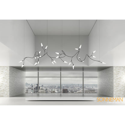 Sonneman Sonneman Vines 158 Inch 26 Light Led Linear Suspension Light Cp516236