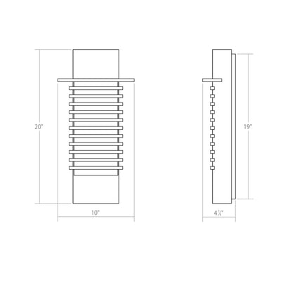 Sonneman Sonneman Kengo 20 Inch Led Wall Sconce Cp516314