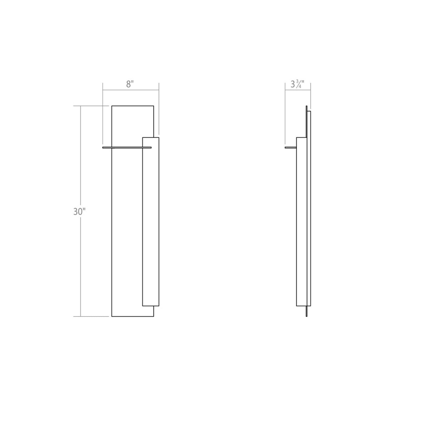 Sonneman Sonneman Backgate 30 Inch Led Wall Sconce Cp516322