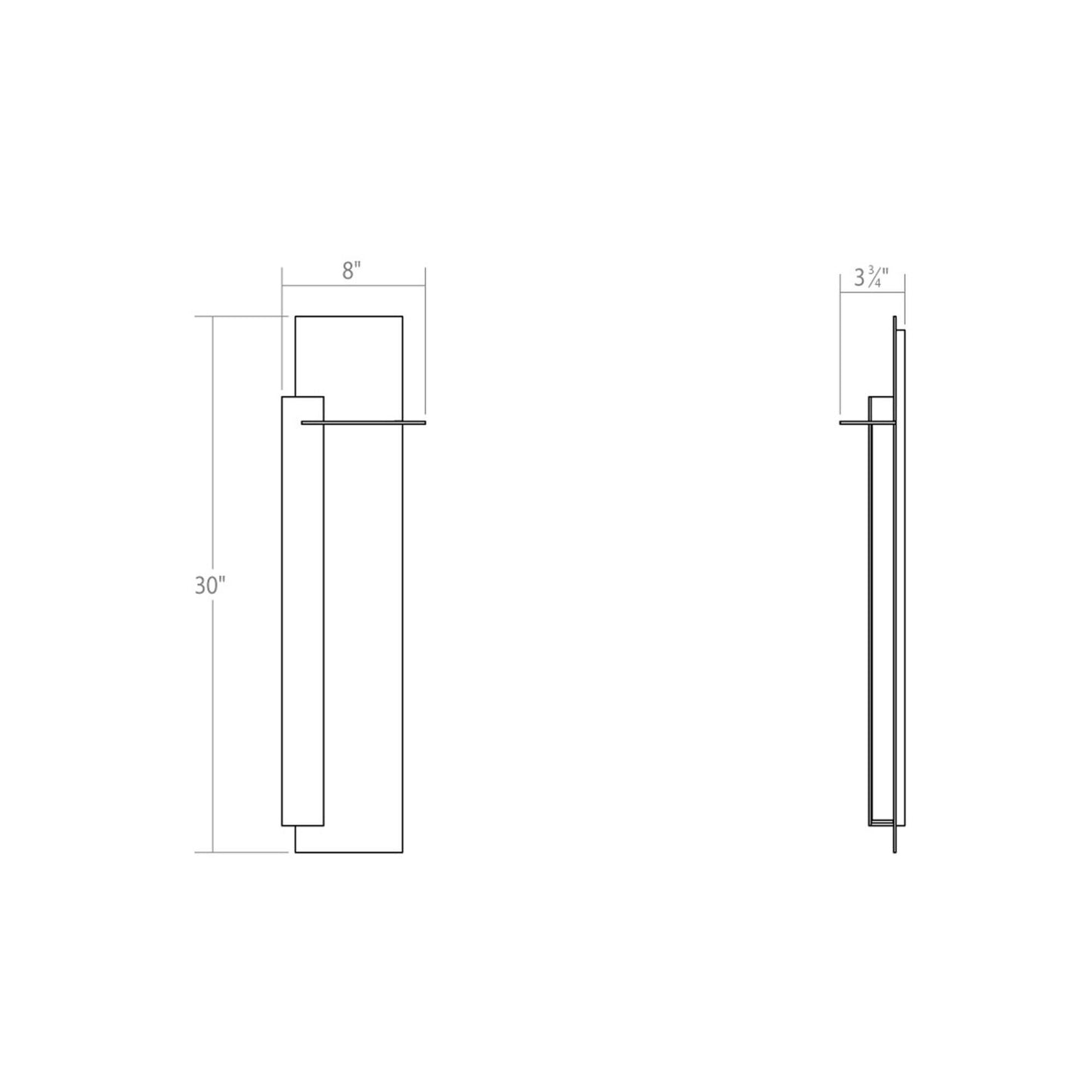 Sonneman Sonneman Backgate 30 Inch Led Wall Sconce Cp516322