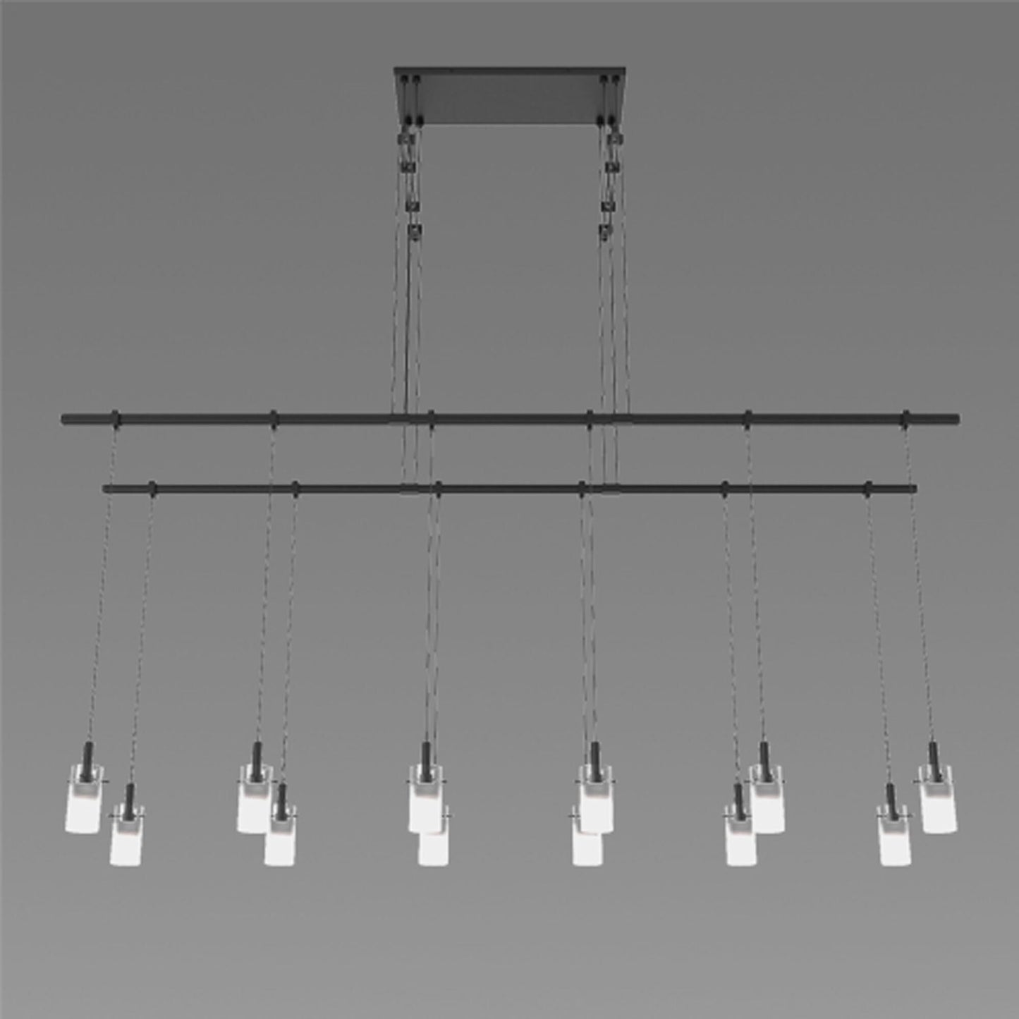 Sonneman Robert Sonneman Suspenders 48 Inch 12 Light Led Linear Suspension Light Cp441111