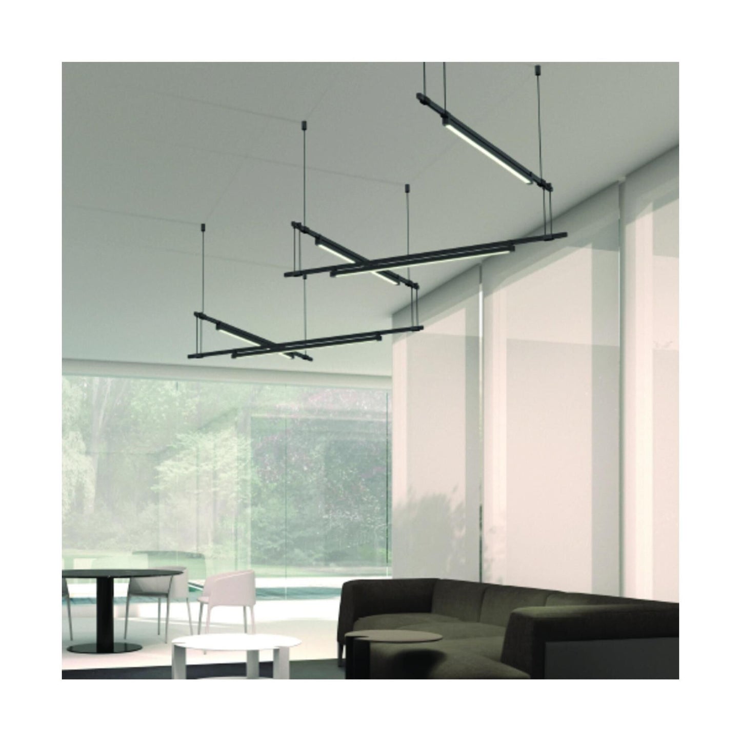 Sonneman Robert Sonneman Suspenders 118 Inch 15 Light Led Linear Suspension Light Cp170397