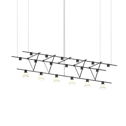 Sonneman Robert Sonneman Suspenders 97 Inch 18 Light Led Linear Suspension Light Cp441103