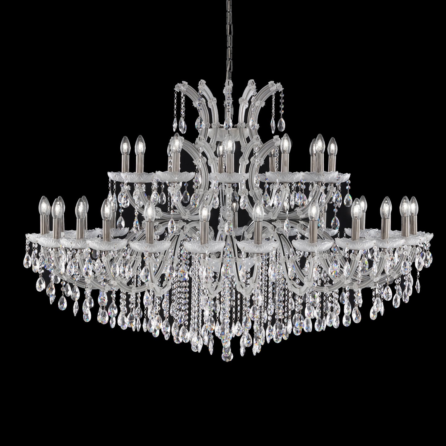 Satin Glass Classic Style Chandelier