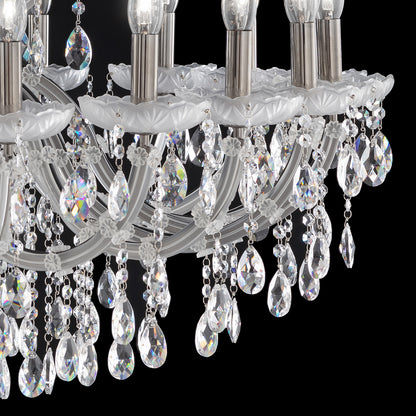 Satin Glass Classic Style Chandelier