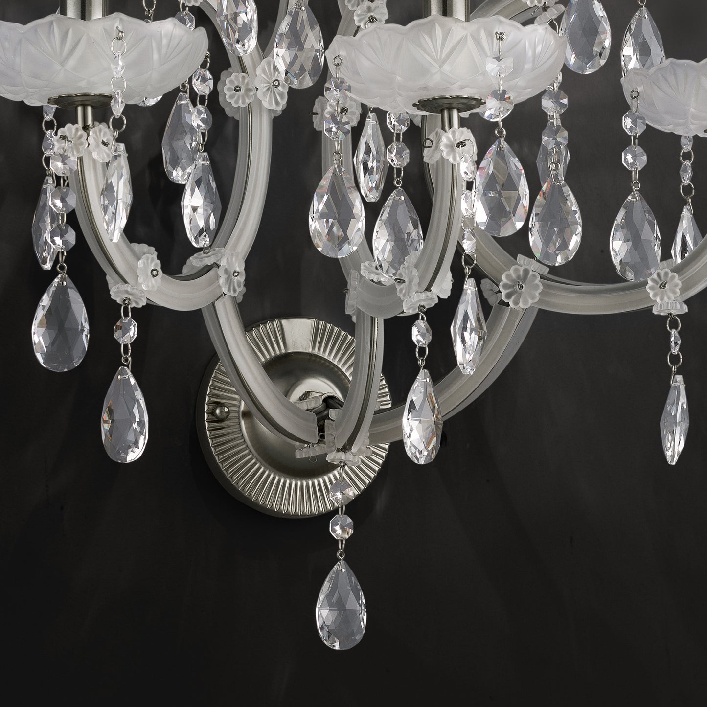 Satin Glass Classic Style Wall Light