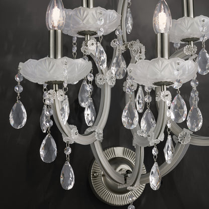 Satin Glass Classic Style Wall Light