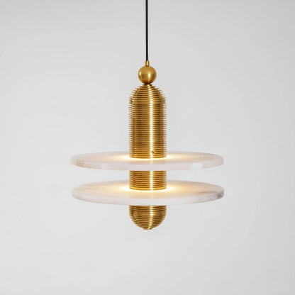 Saturn Alabaster Pendant Light
