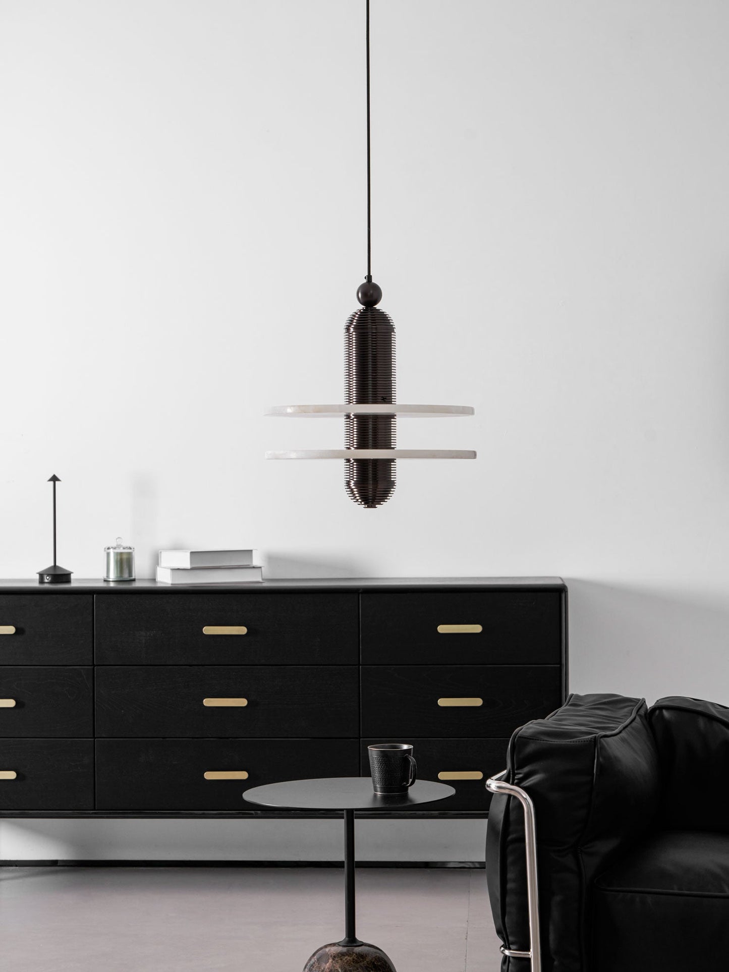 Saturn Alabaster Pendant Light