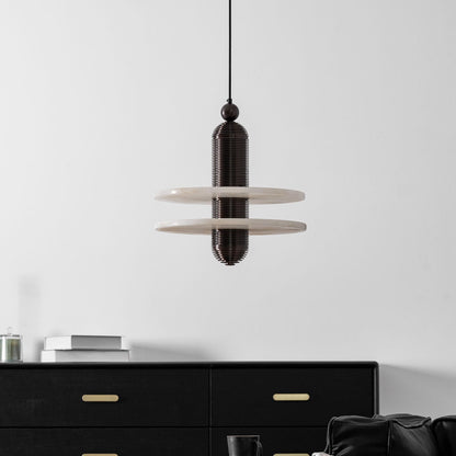 Saturn Alabaster Pendant Light