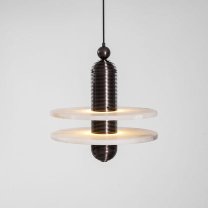 Saturn Alabaster Pendant Light