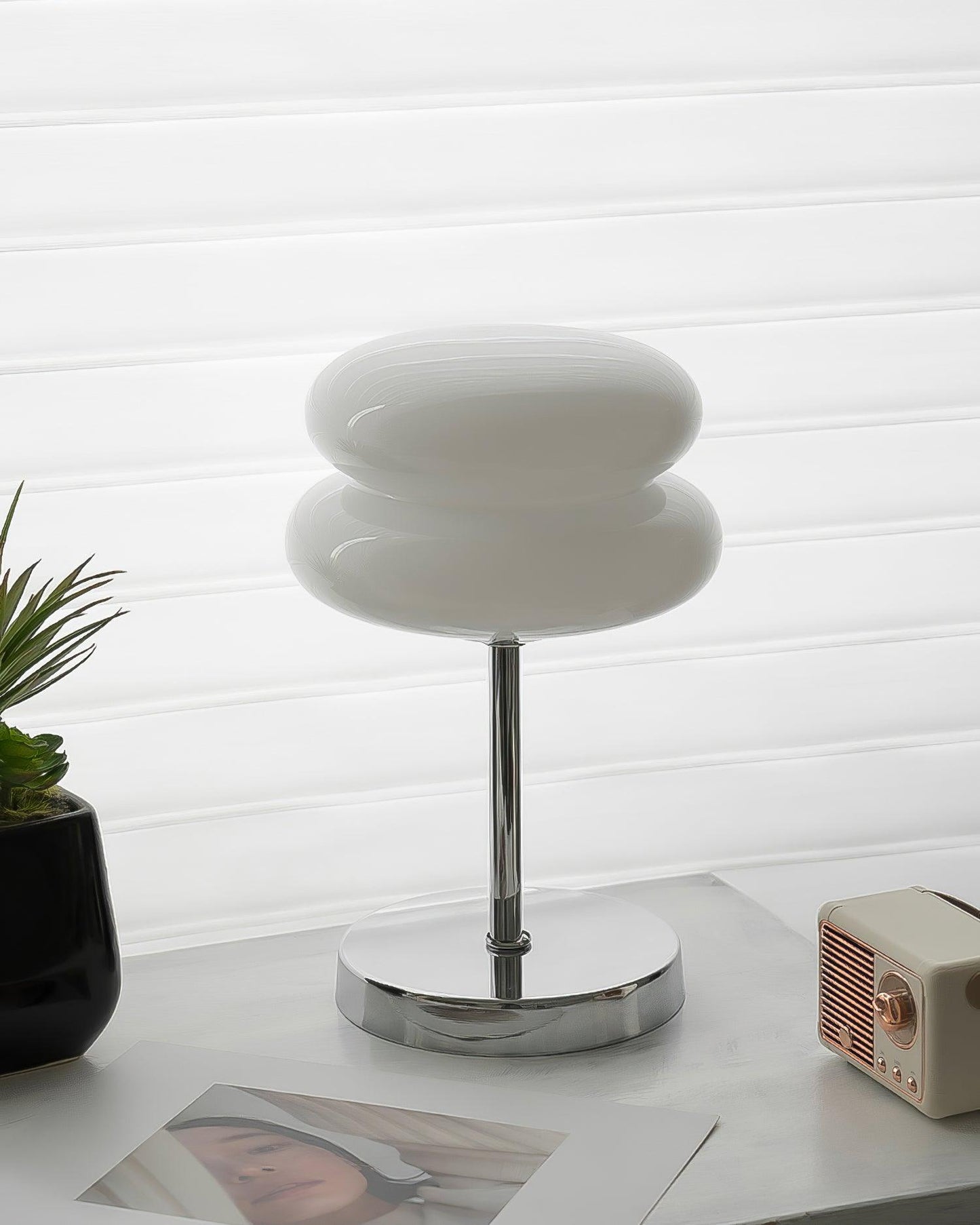 Saturn Glide Glass Reading light Table Lamp